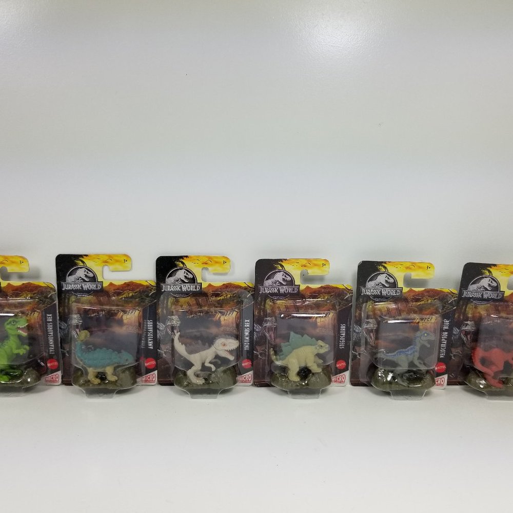 Jurassic World Dinosaurs set of 6 great for cake decorating